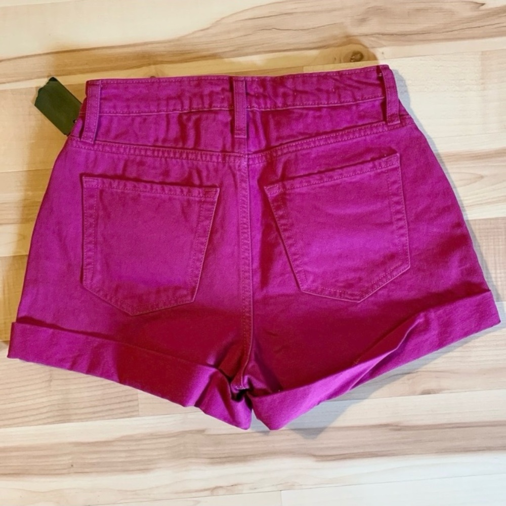WILD FABLE Hot Pink High Rise Denim Shorts Size 4 - Picture 6 of 10